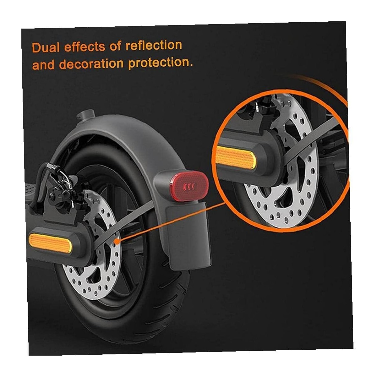 Reflekterende navbeskyttelse for hjul Xiaomi M365 / Pro2 / 1S elektrisk sparkesykkel