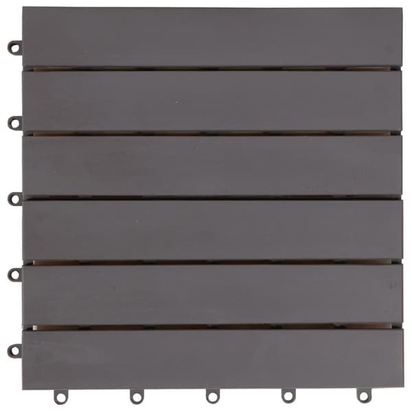 vidaXL Terrassebord 30 stk gråvasket 30x30 cm heltre akasie