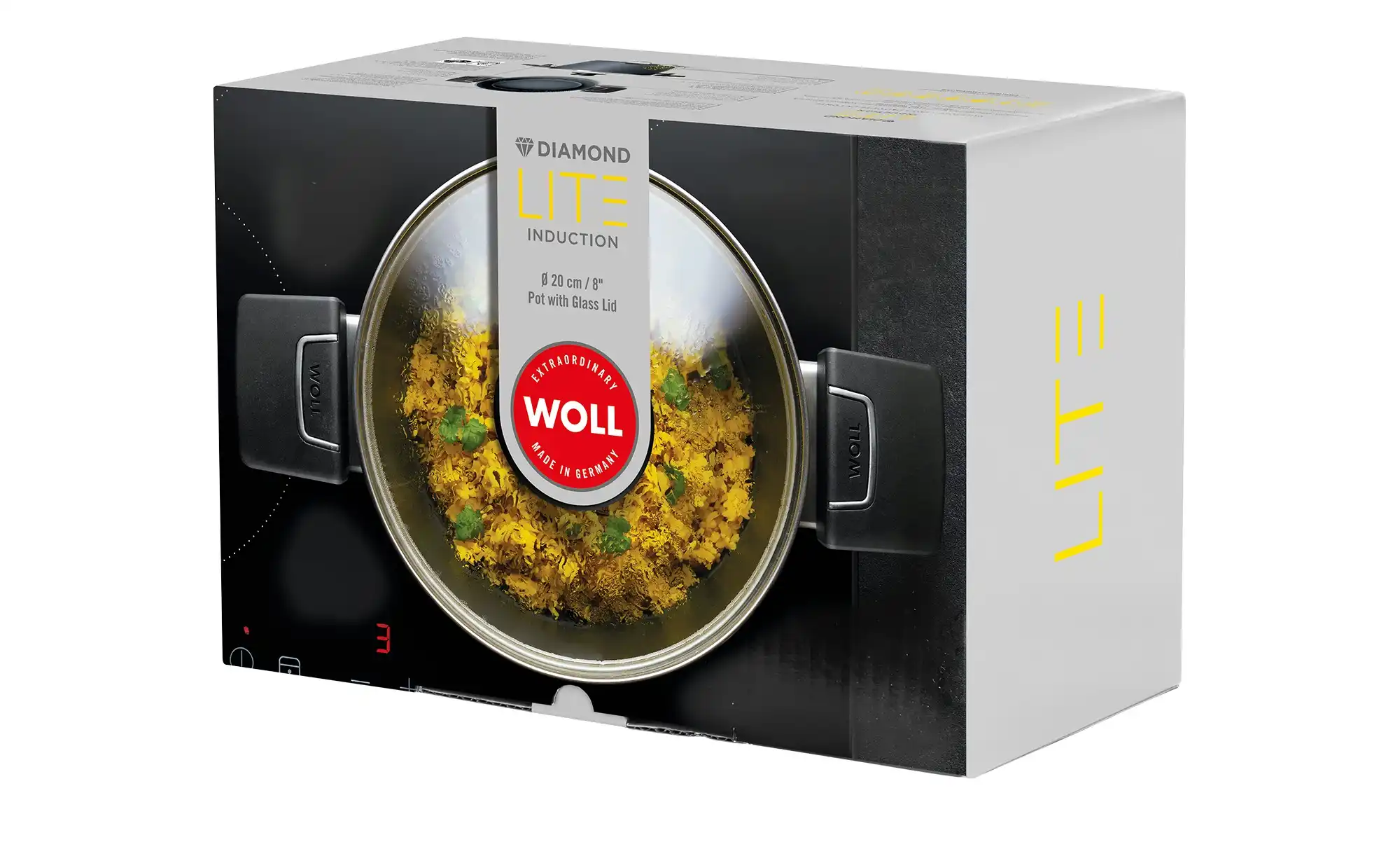 Gusstopf mit Deckel Diamond Lite