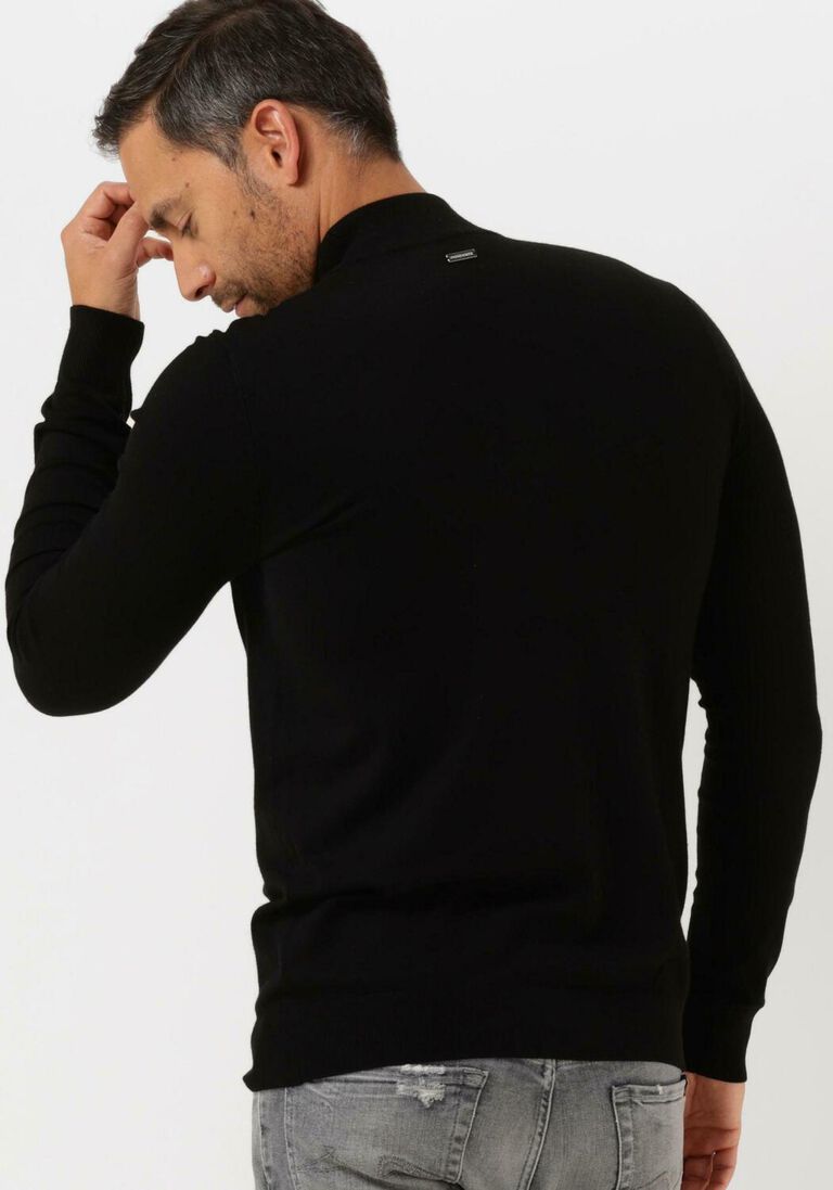 PUREWHITE zwarte purewhite coltrui essential knit mockneck ls