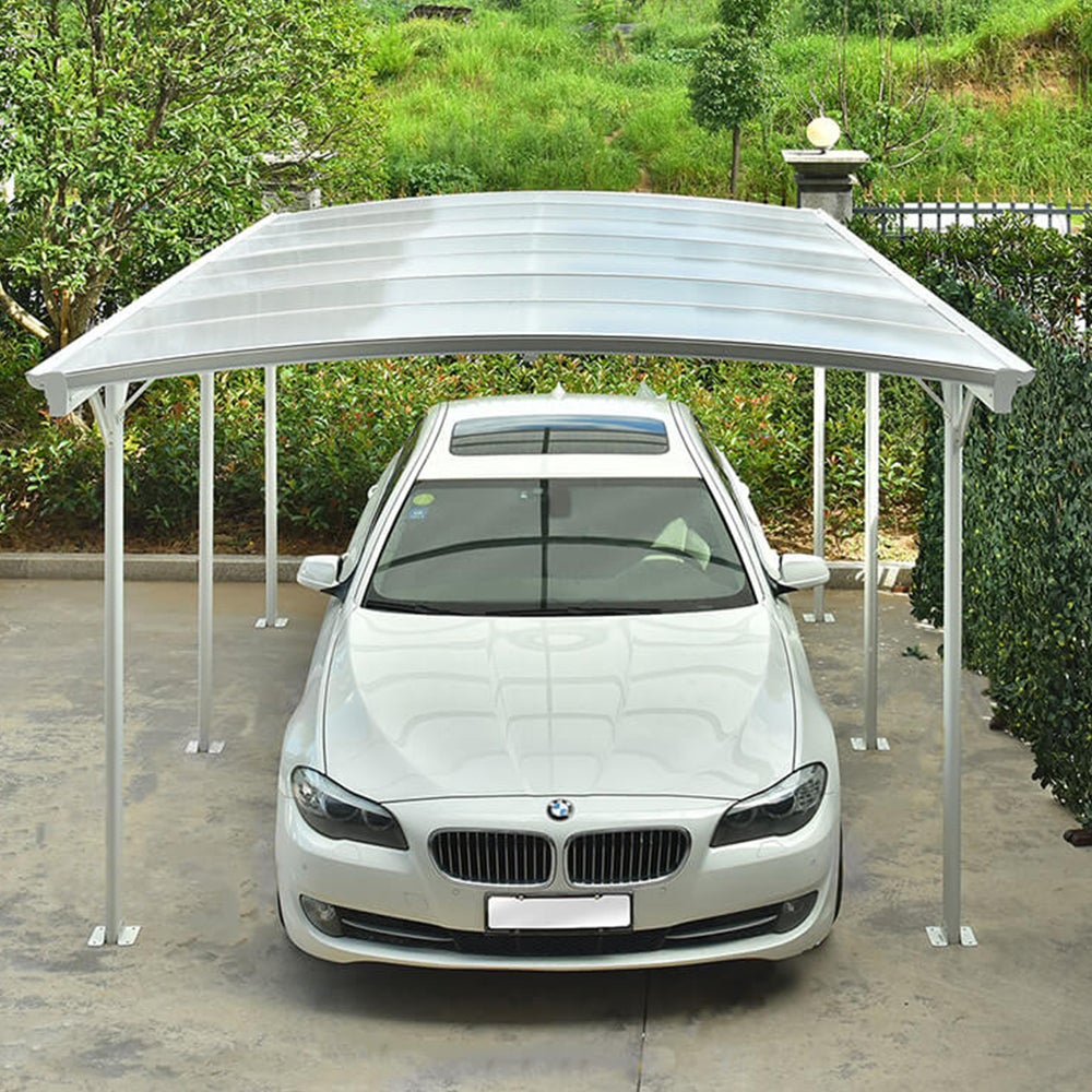 Home Deluxe - Design Carport - FALO, Wit - Afmetingen: 505 x 300 x 226 / 240 cm - incl. montagemateriaal | Carport, Garage, Overkapping