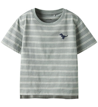 Name It T-Shirt - NmmVoby - Slate Grau/Whitecap Grau