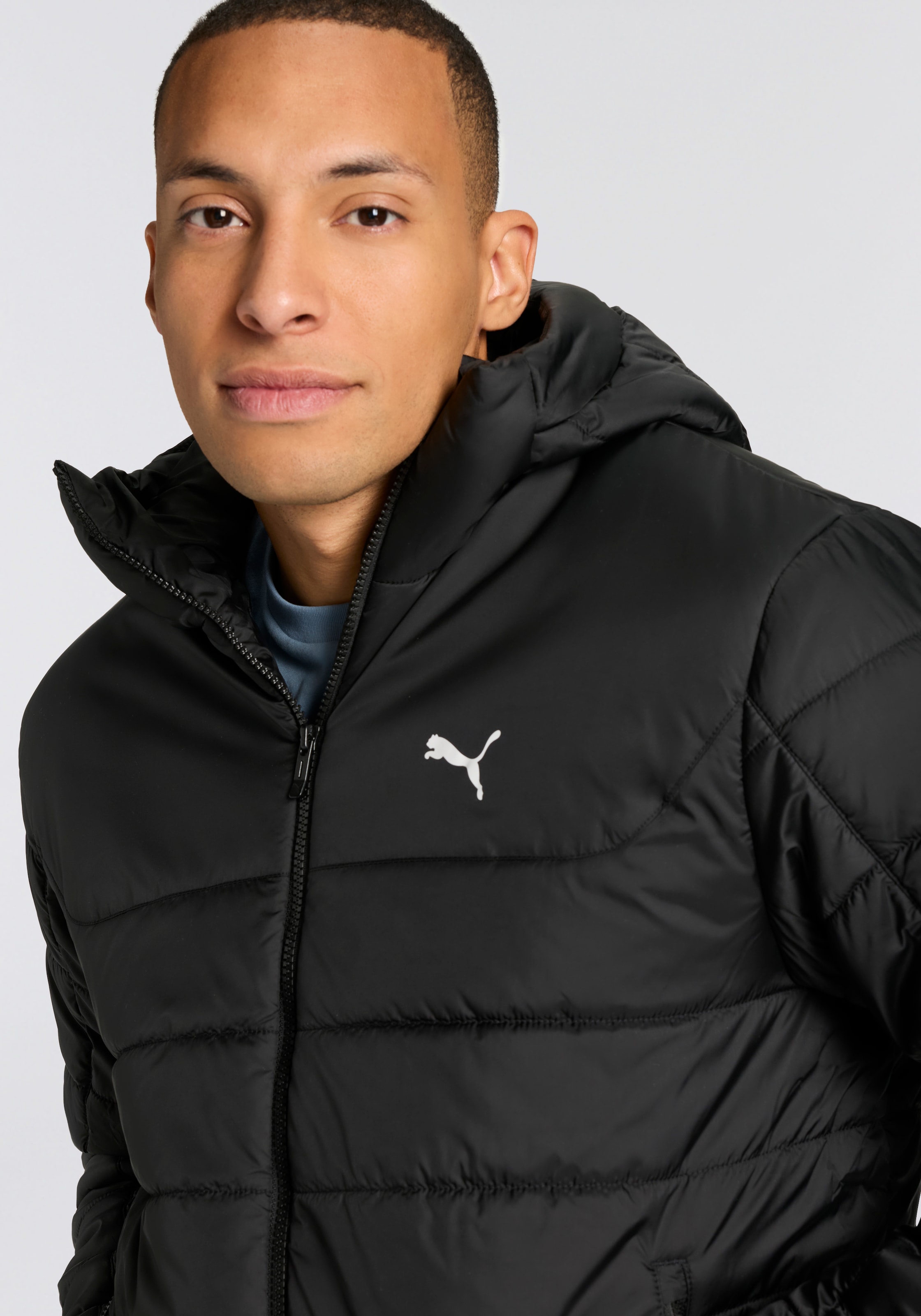 PUMA Winterjacke »ESS HOODED PADDED JACKET« mit Kapuze