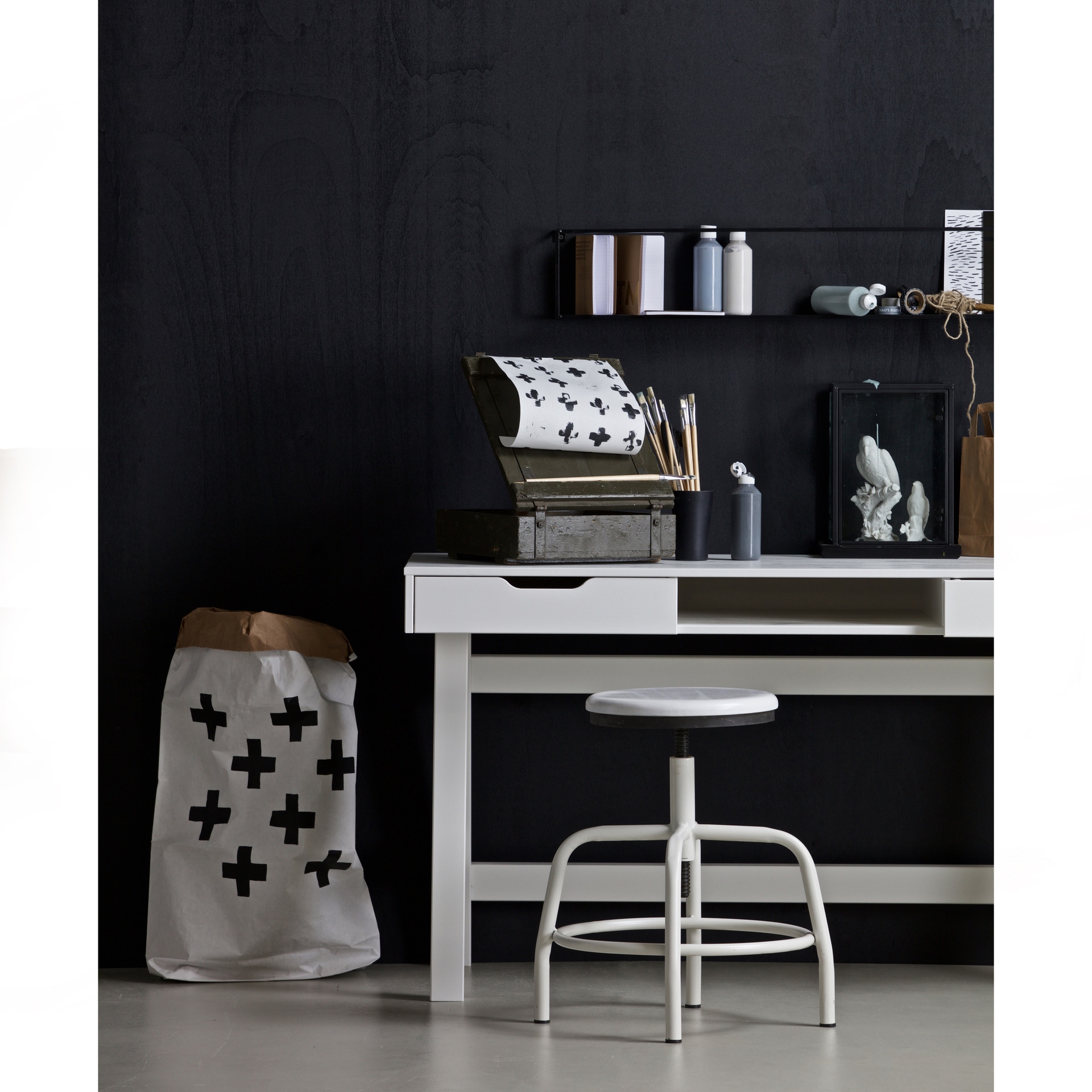 Schreibtisch NIKKI 140 x 75 cm weiß