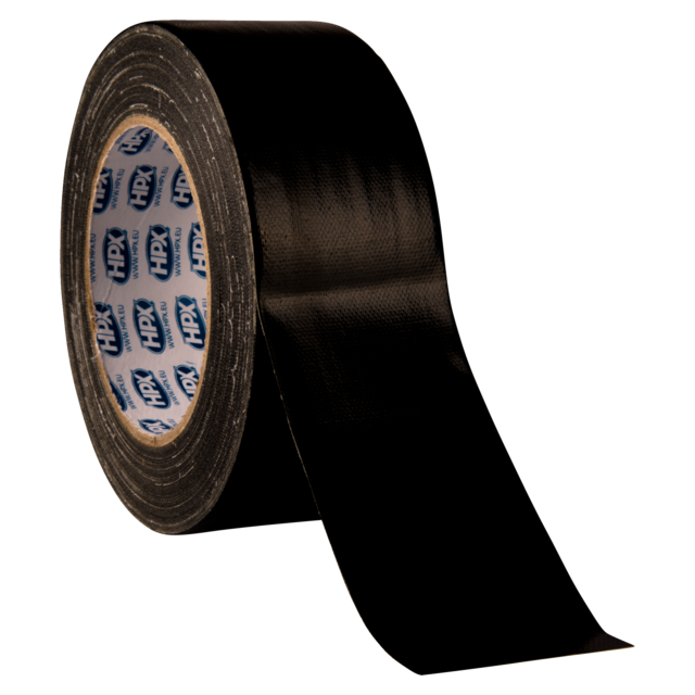 HPX, Pantsertape, 48mm, 25m, zwart