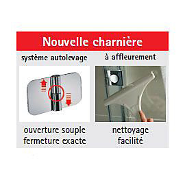 Porte de douche pivotante ouv. gauche 90 cm, Schulte MasterClass II