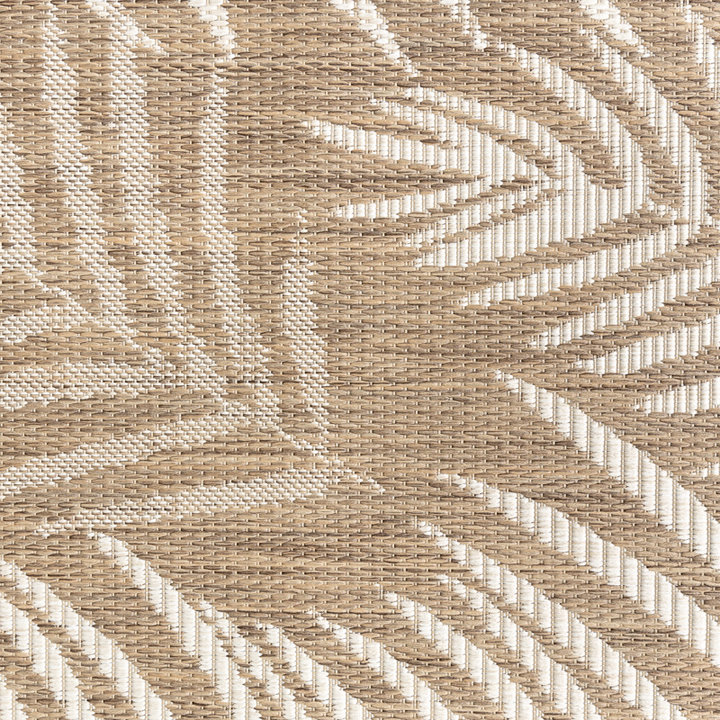 Buitenkleed - Malta Leaves Naturel | Budgettopper!