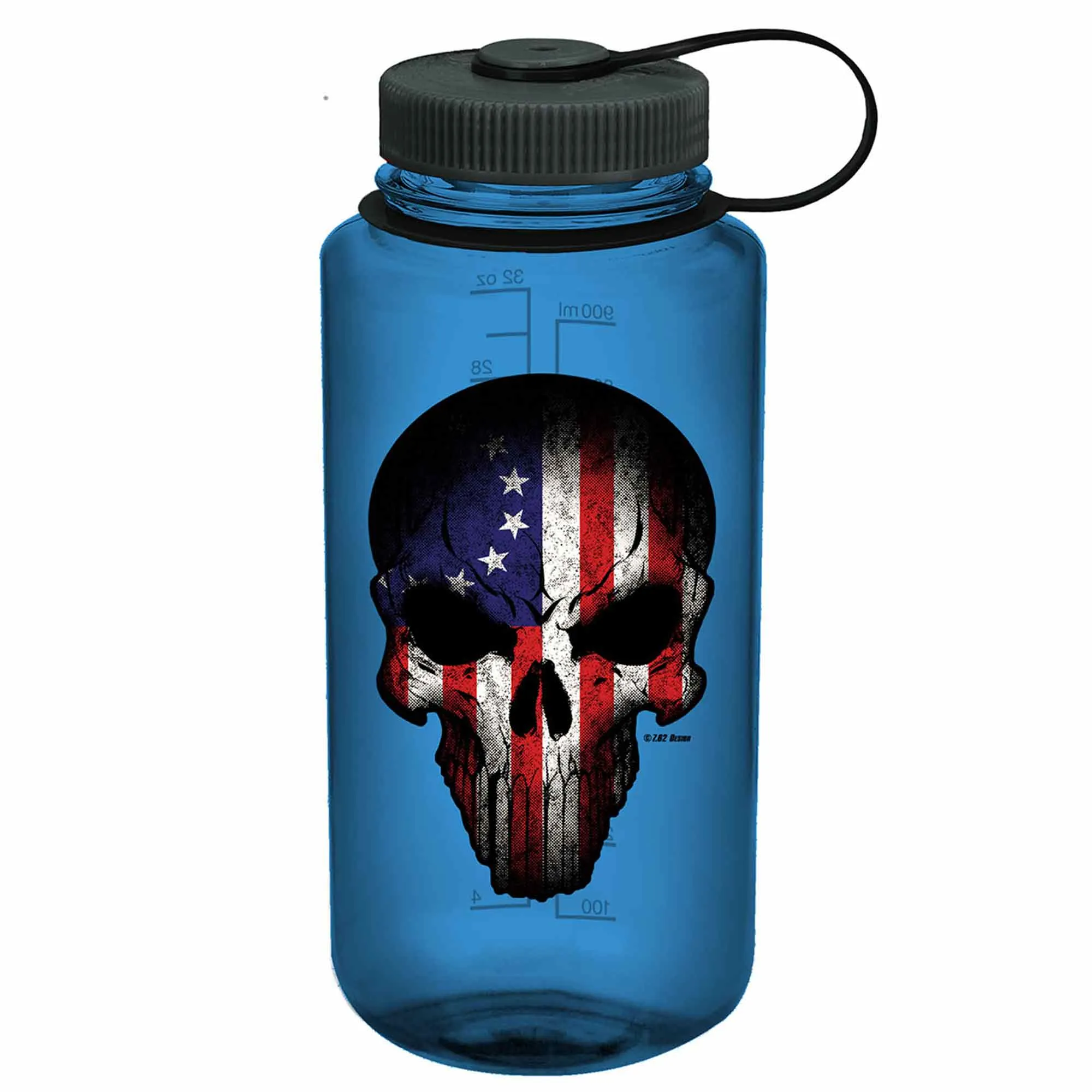 7.62 Design -  7.62 Design Trinkflasche Nalgene 501 Skull 950 ml blau