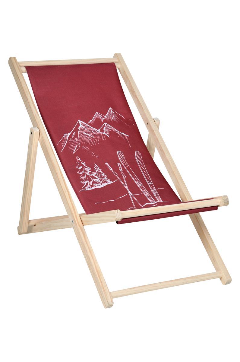 BESSANS CHILIENNE 106X59X89CM ROUGE
