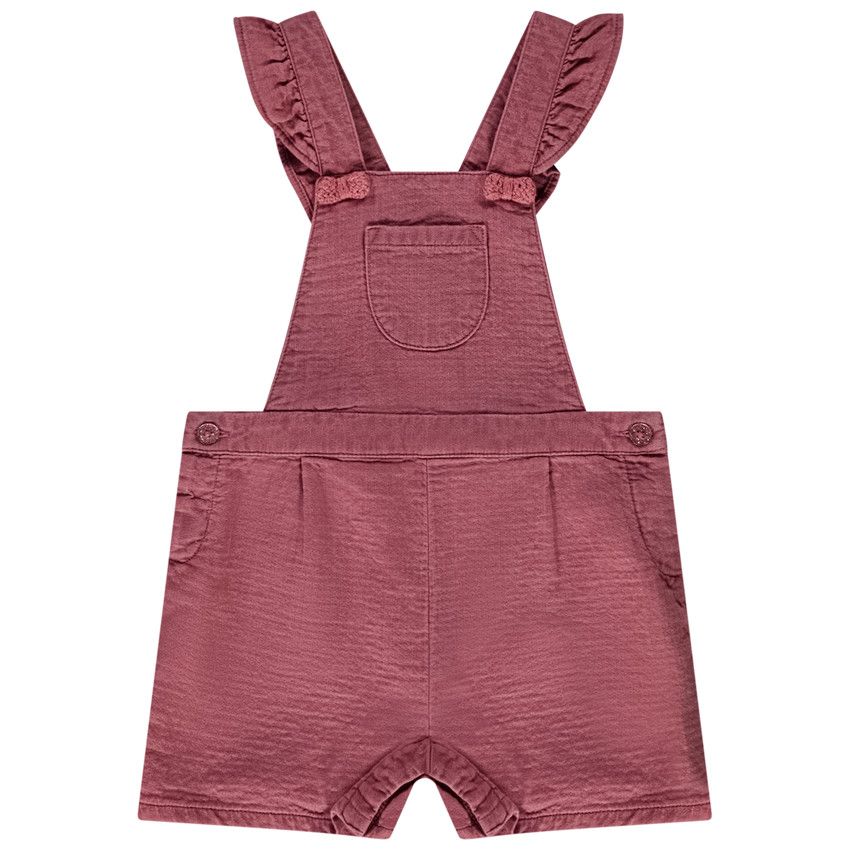 Salopette courte à nœuds en tricot pour bébé fille - Multicolore