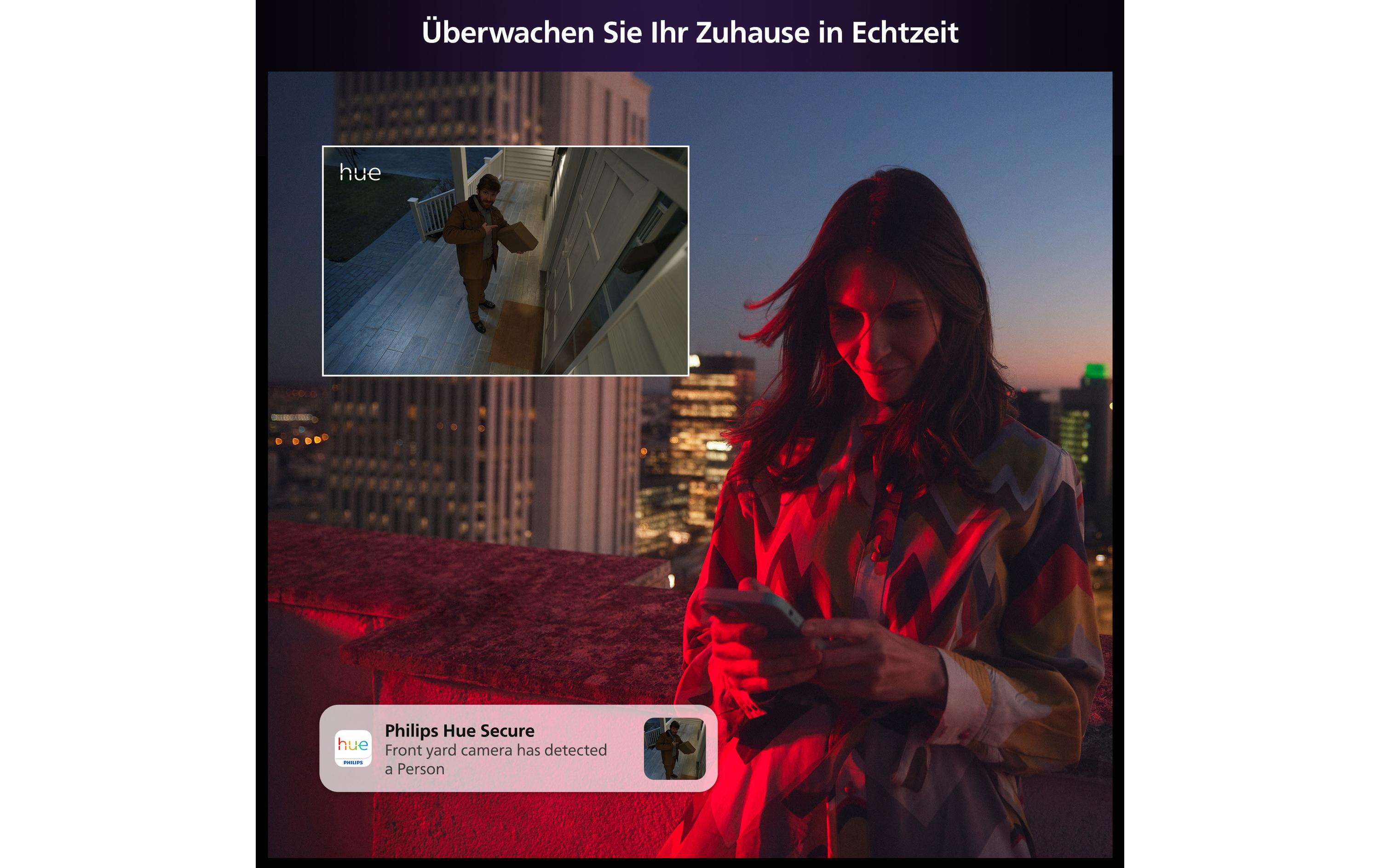 Secure kabelgebundene Kamera mit Standfuss Schwarz<br>Netzwerkkameras: intelligentes Zuhause, intelligentere Sicherheit