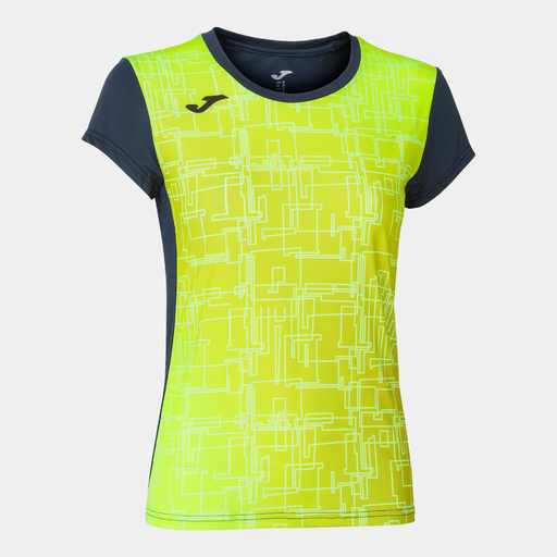 Camiseta Manga Corta Joma Elite Viii Marino Amarillo Flúor