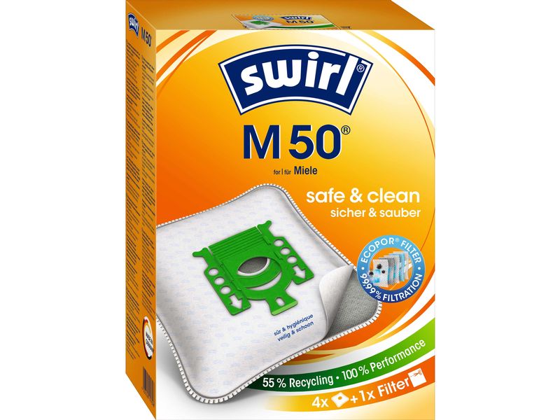 Swirl Staubfilterbeutel M 50 4 Stück Staubfilterbeutel