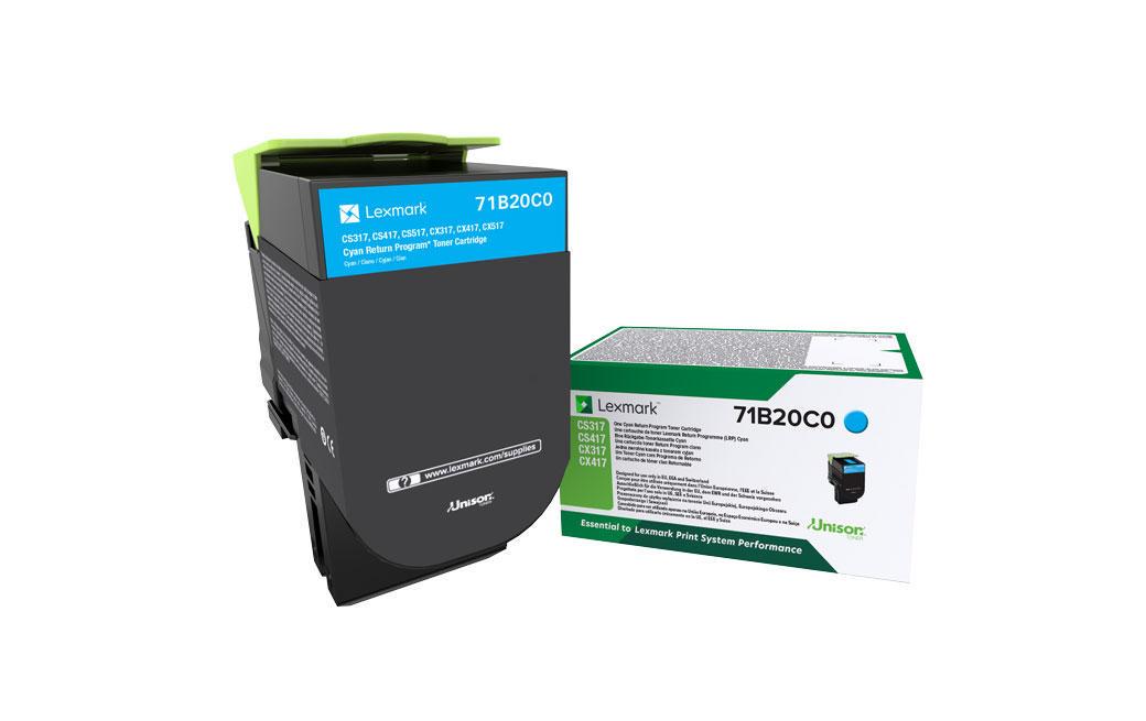 Toner 71B20C0 CyanToner, Cyan
