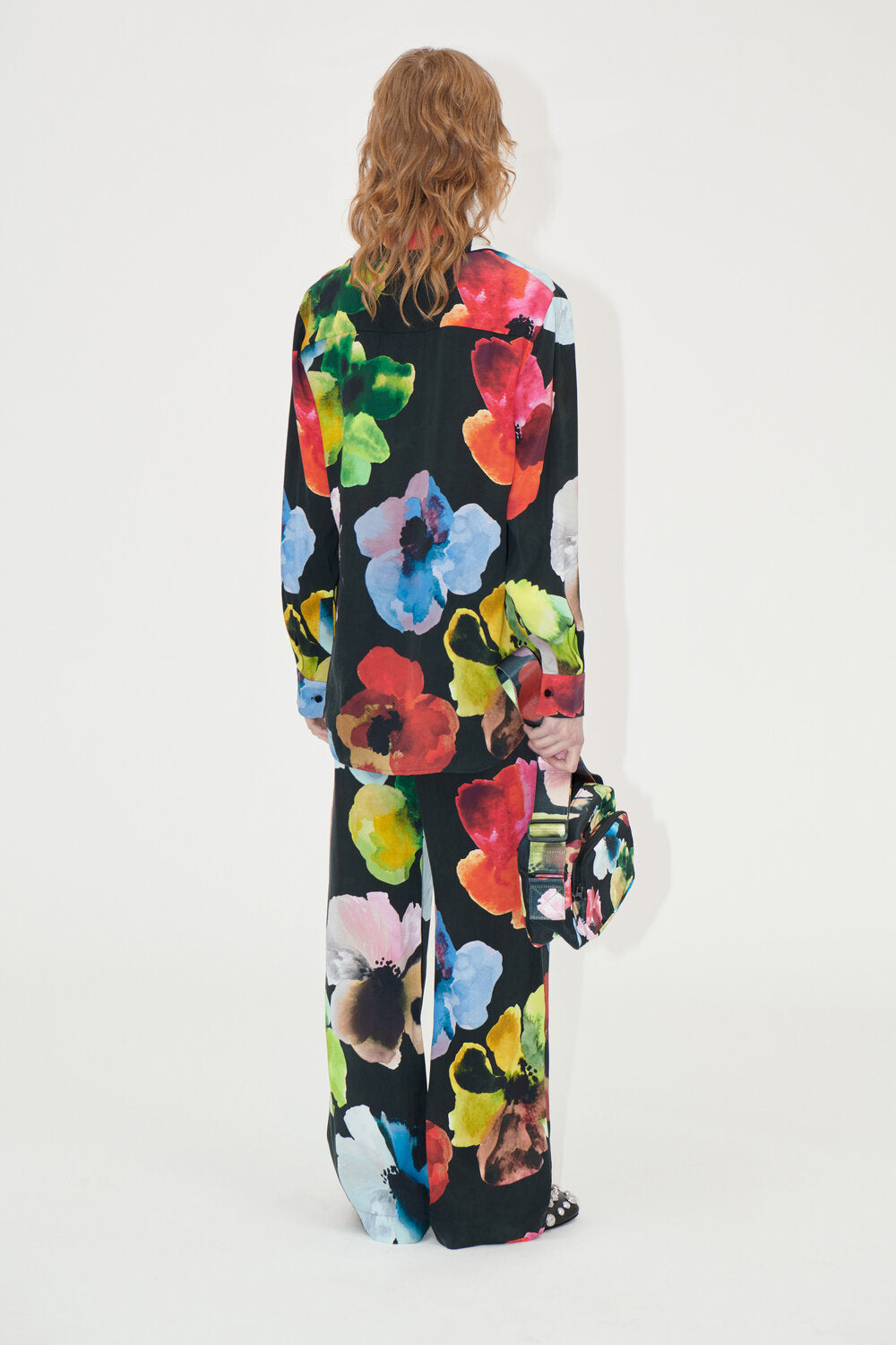 Stine Goya  Elastic Lange bukser - Water Col. Bloom
