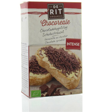 De Rit Chocoreale hagelslag puur bio (225 gr)