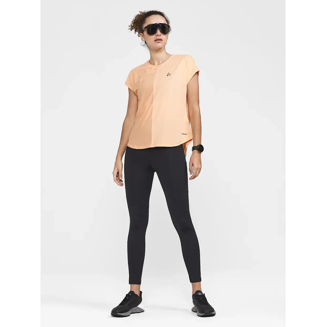 Craft Core Essence Hardloopshirt Korte Mouwen Lichtroze Dames