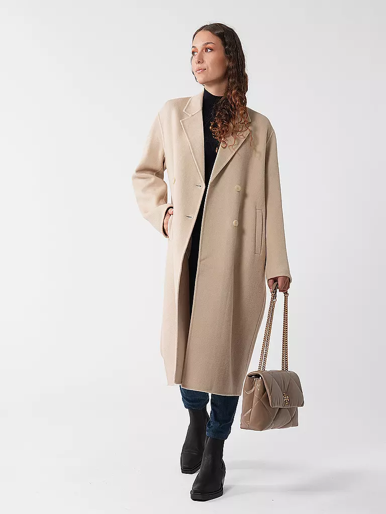 TORY BURCH Ledertasche - Umhängetasche KIRA DIAMOND  beige