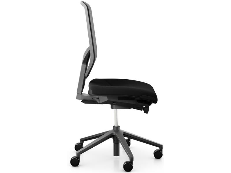 Giroflex Bürostuhl 68 mit Netzrücken, ohne Armlehnen, Schwa Klassischer Arbeitsstuhl ideal für aktives Sitzen