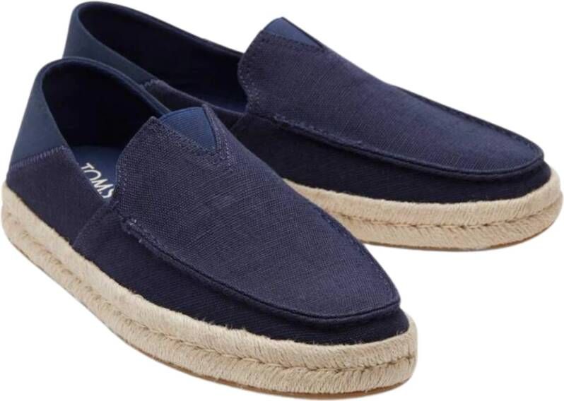 Toms Schoenen Donkerblauw Alonso loafer rope loafers donkerblauw