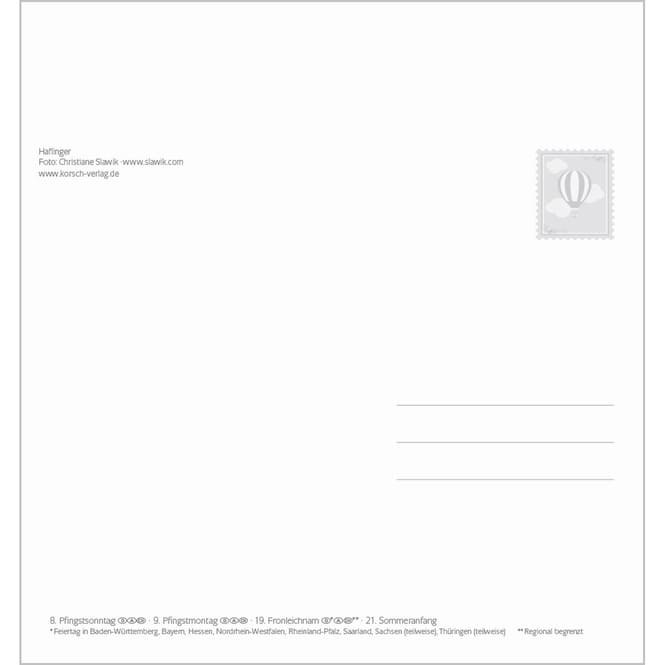 Postkartenkalender - 2025 - Traumpferde