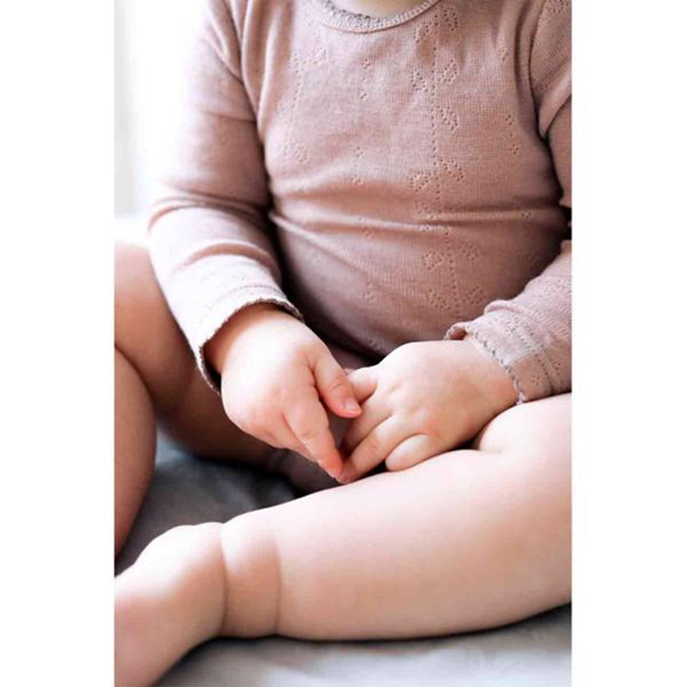 Wool Pointelle Burnt Rose Benedikte Body - MarMar