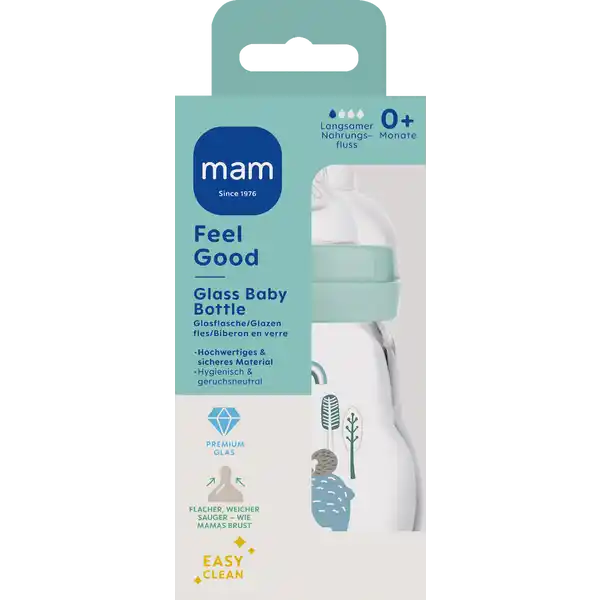 Feel Good Glass Bottle 170 ml 0+ Monate Bär & Igel