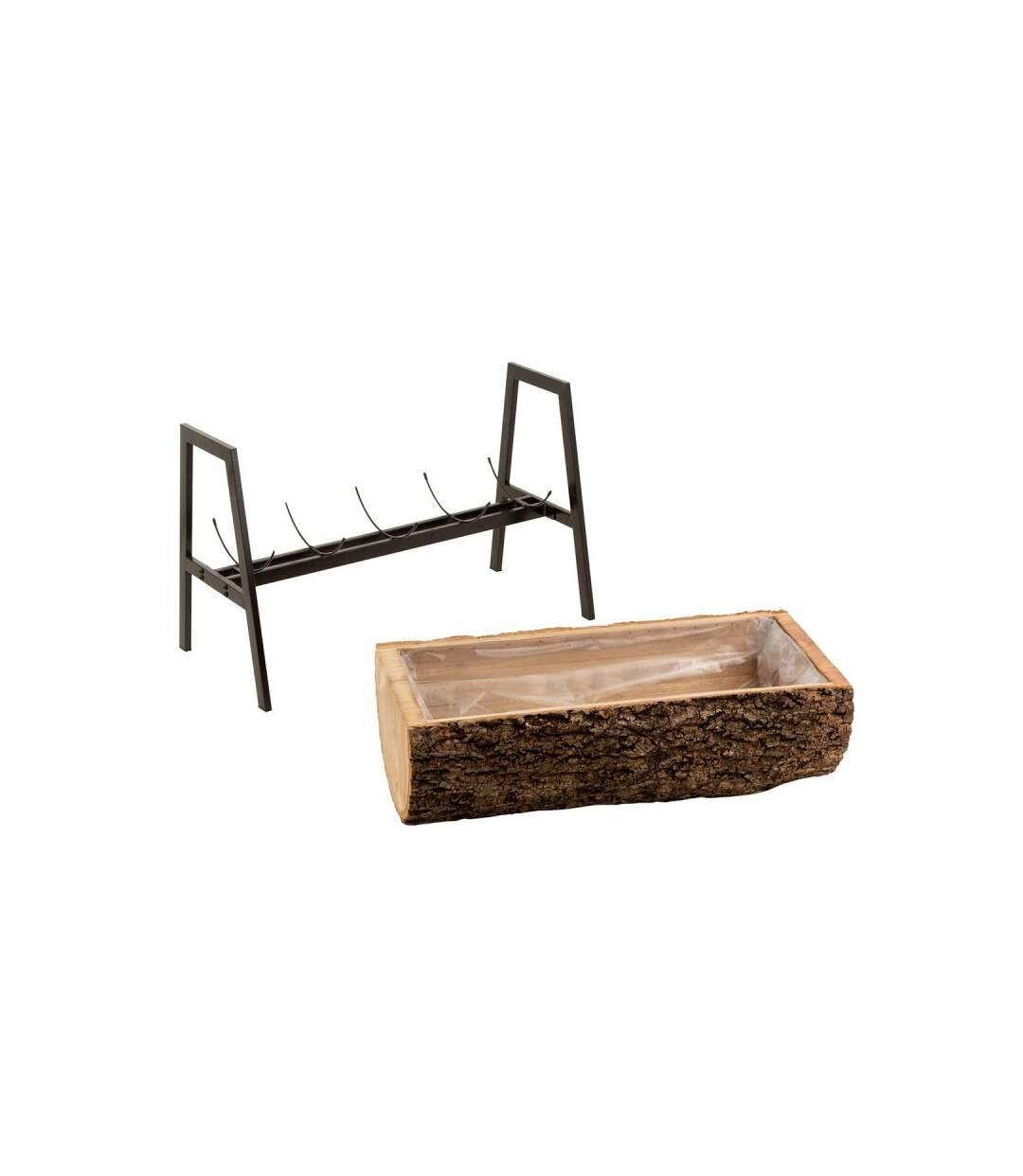 Paris Prix - Cache-pot Sur Pied tronc En Bois 78cm Naturel