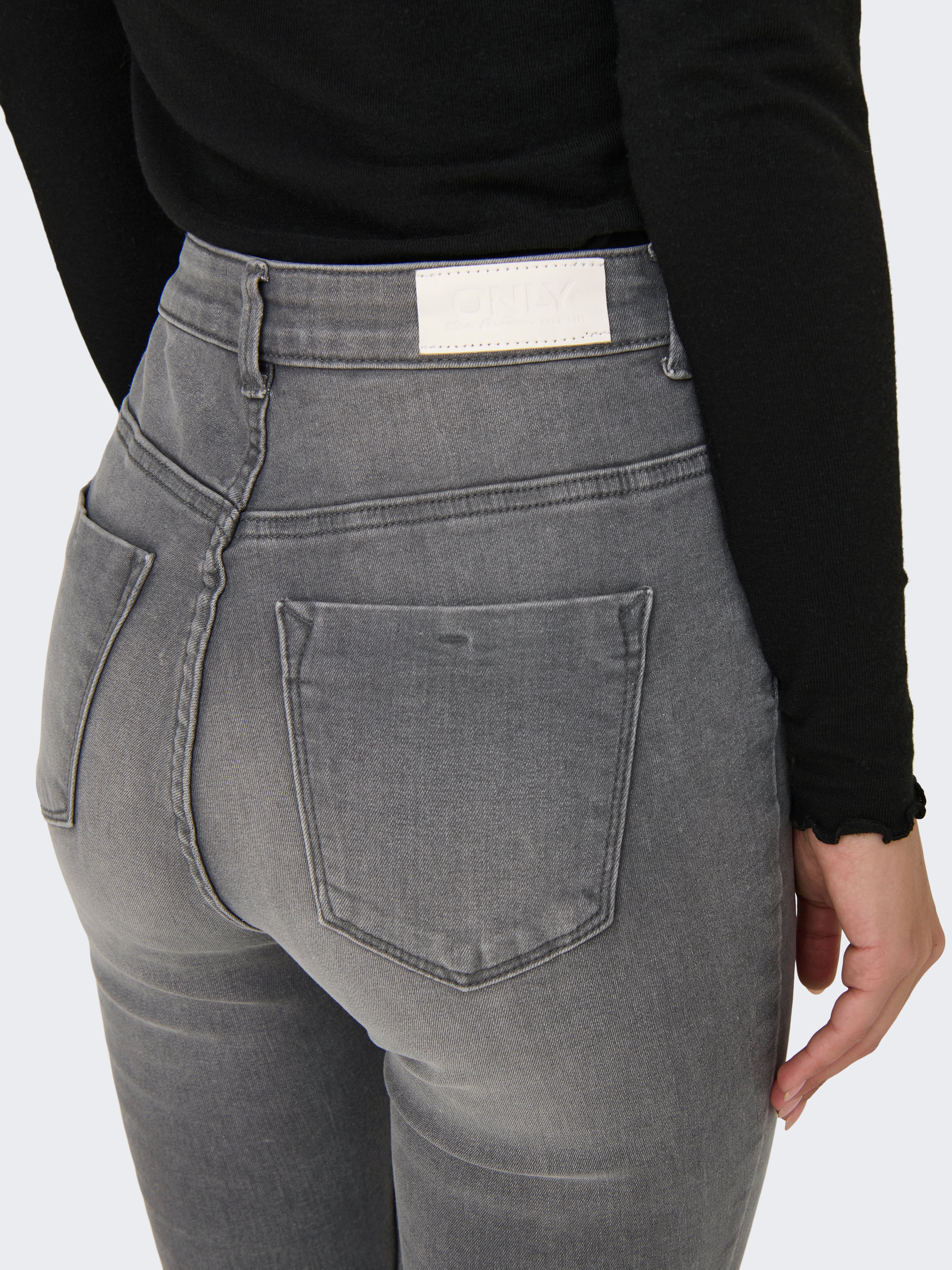 ONLFOREVER Hohe Taille Skinny Fit Jeans Medium Grey Denim