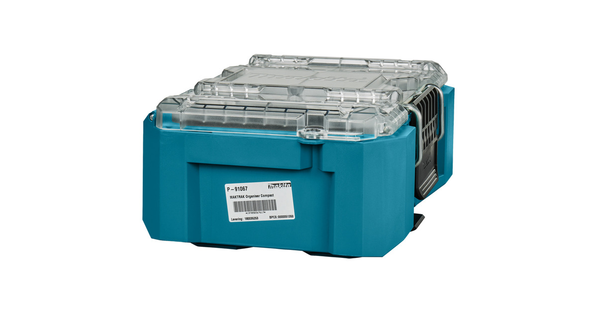 MakitaMaktrak Organizer Compact P-91067 gereedschapsbox  (Blauw/zwart)