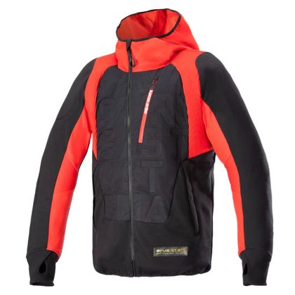 Blouson Alpinestars MO.ST.EQ HYBRID HOODED - Noir / Rouge