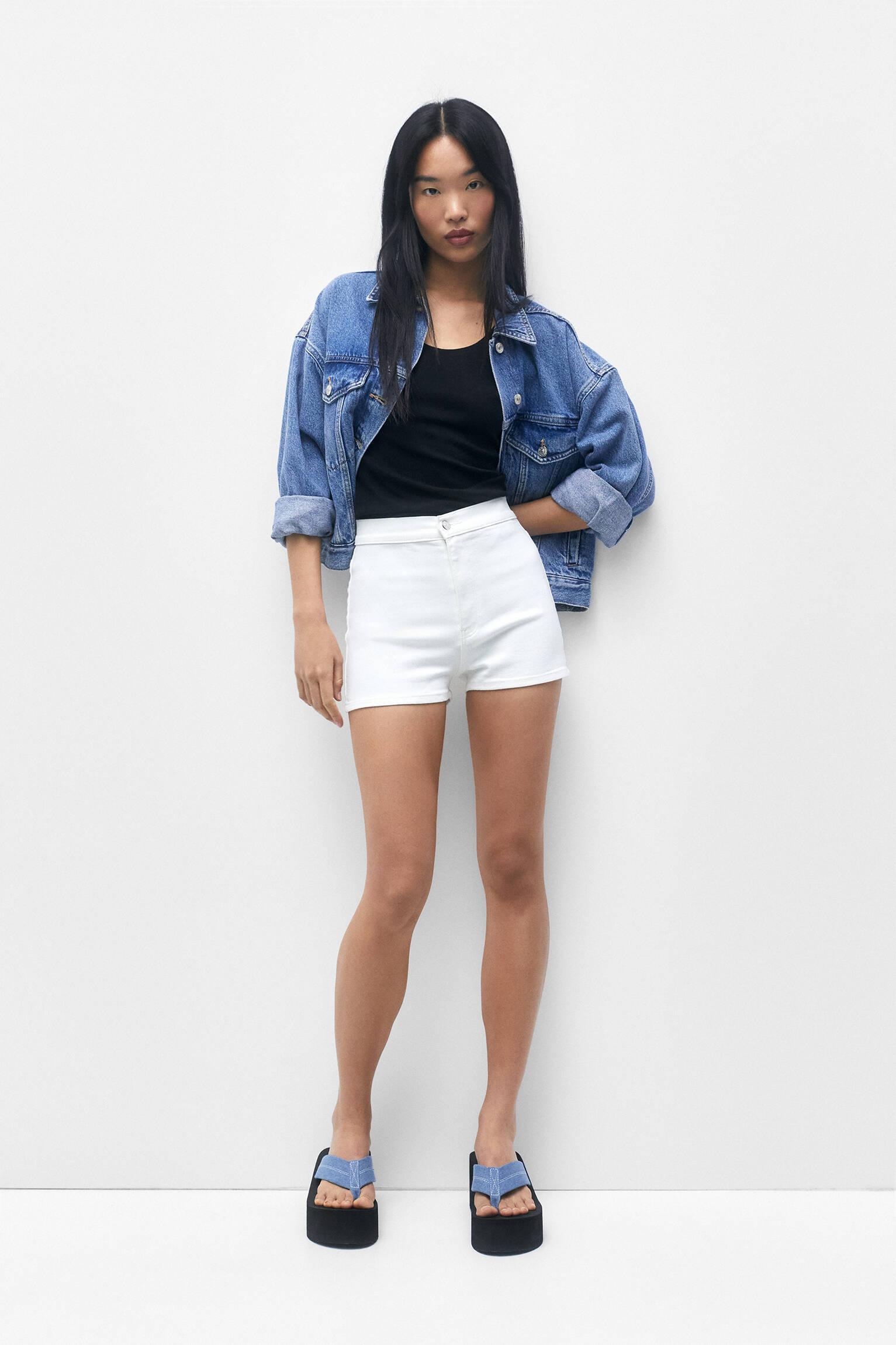 CALÇA JEGGING DE CINTURA ALTA - BRANCA