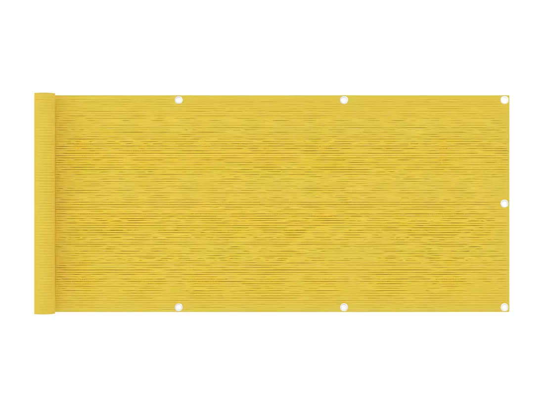 Écran de balcon Jaune 75x500 cm PEHD