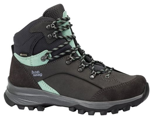 Chaussures de Randonnée Femme Hanwag Alta Bunion II Gore-Tex Noir/Menthe Femme