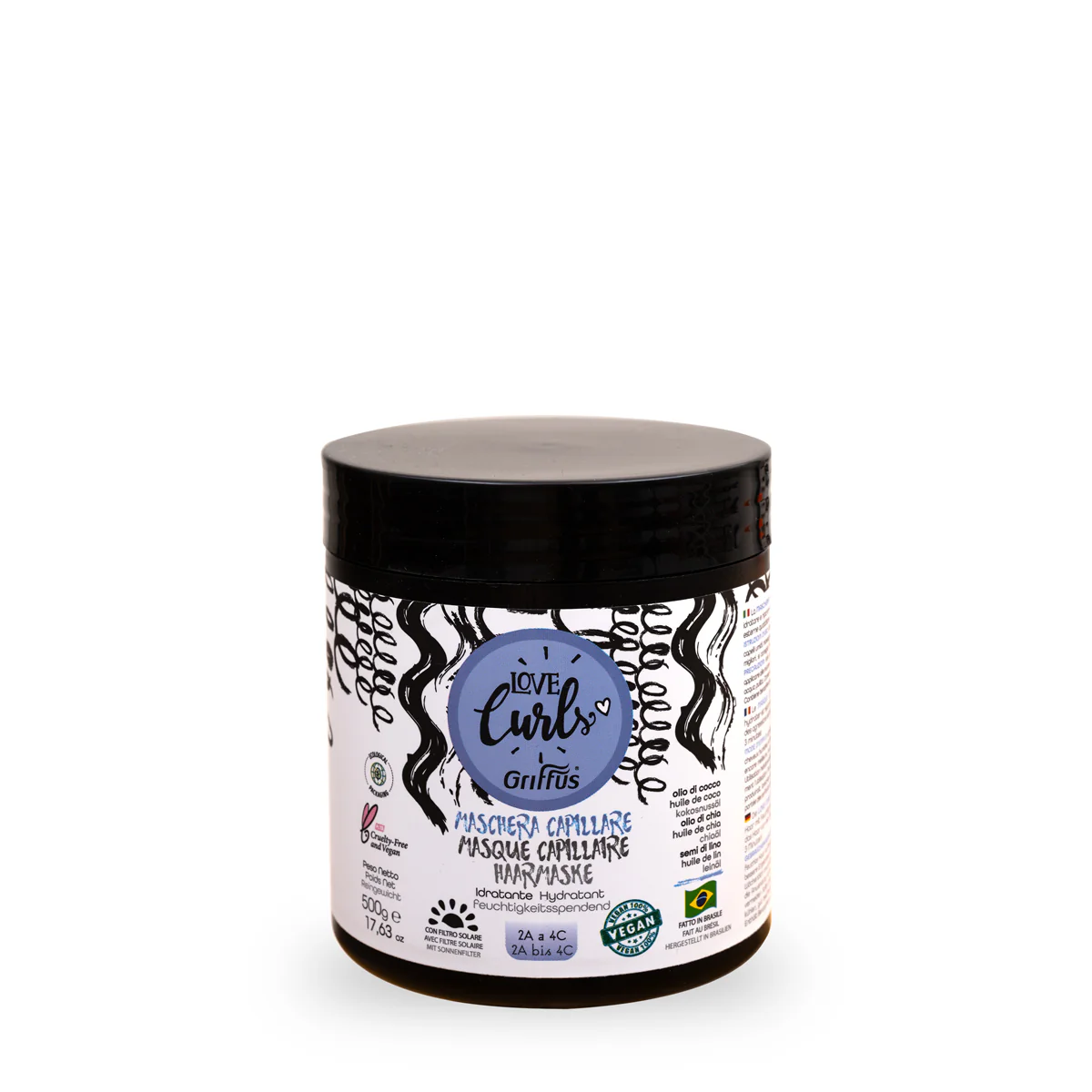 Masque Cheveux Bouclés Love Curls 500ml