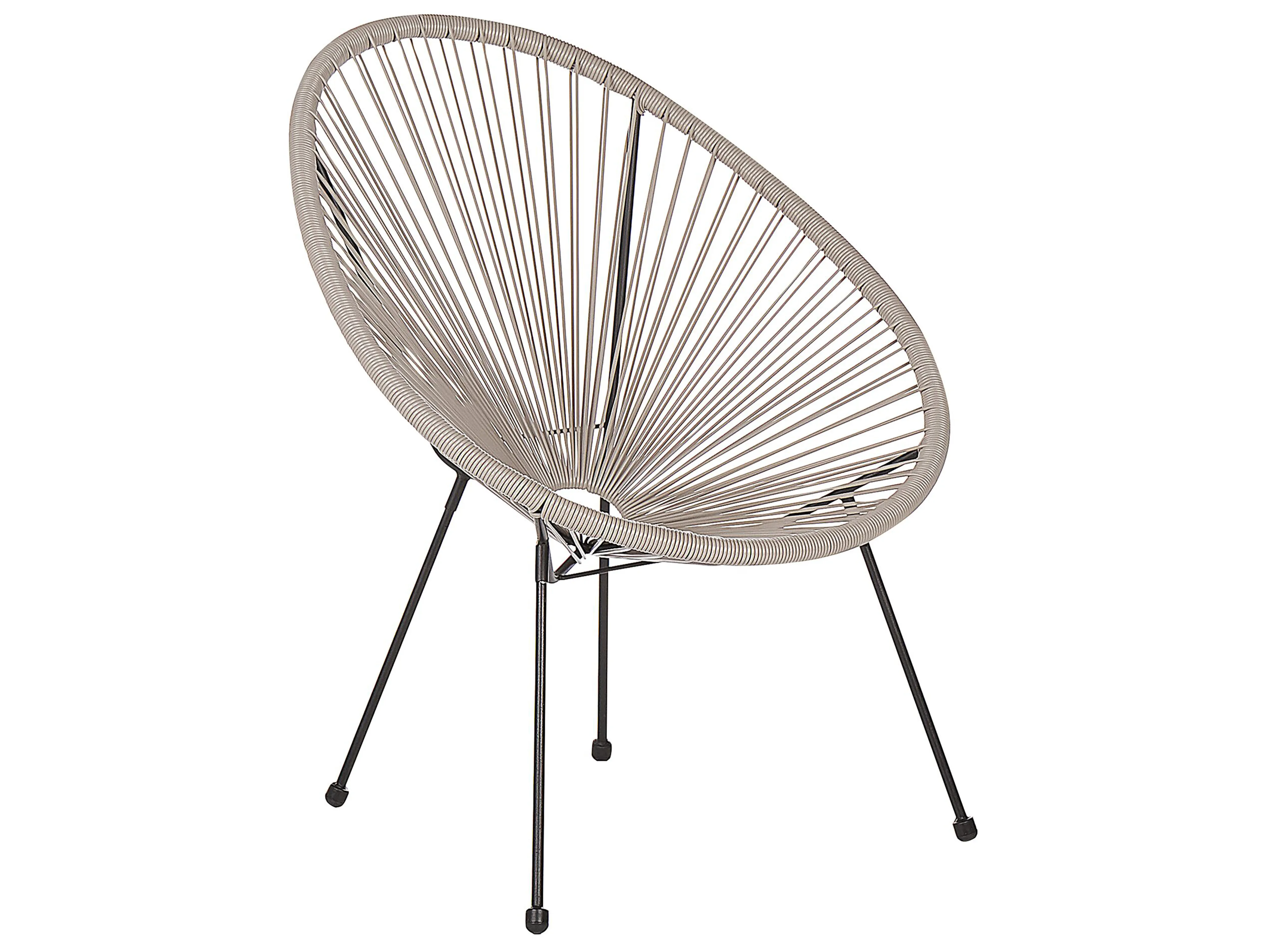Bistroset ACAPULCO II PE rotan Lichtgrijs