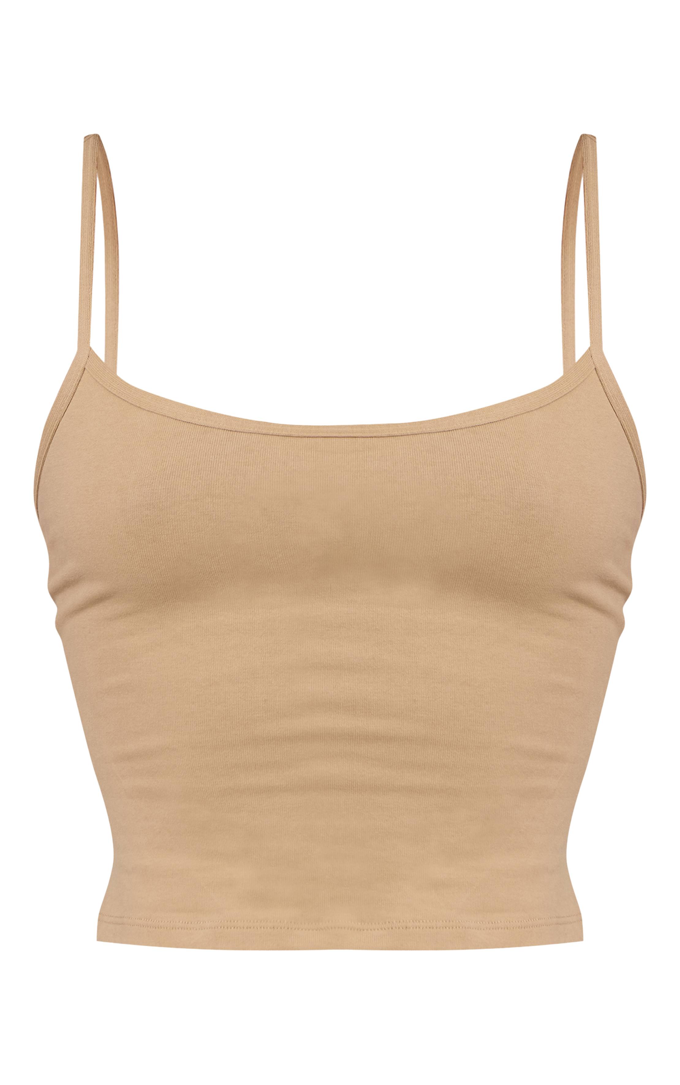 Beige Débardeur En Coton Doux