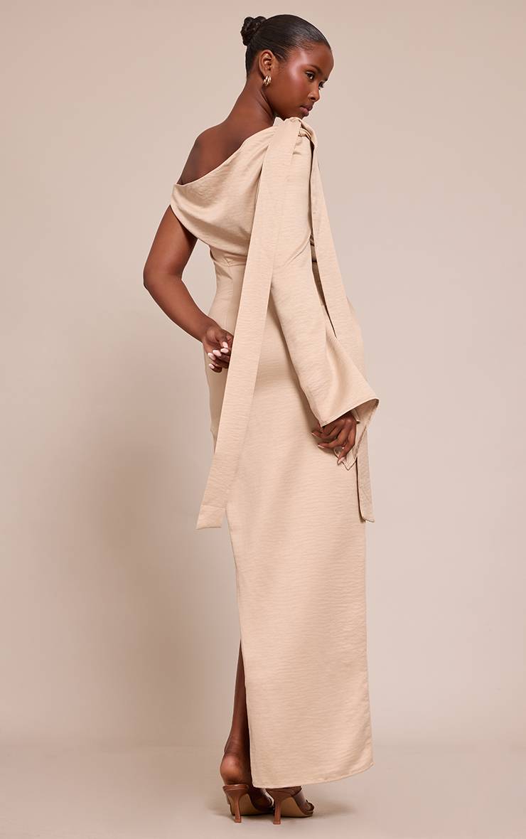 Nude Robe Mi-longue Texturée Tissée À Épaule Nouée