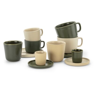 Kaffeetasse, Natur-Beige