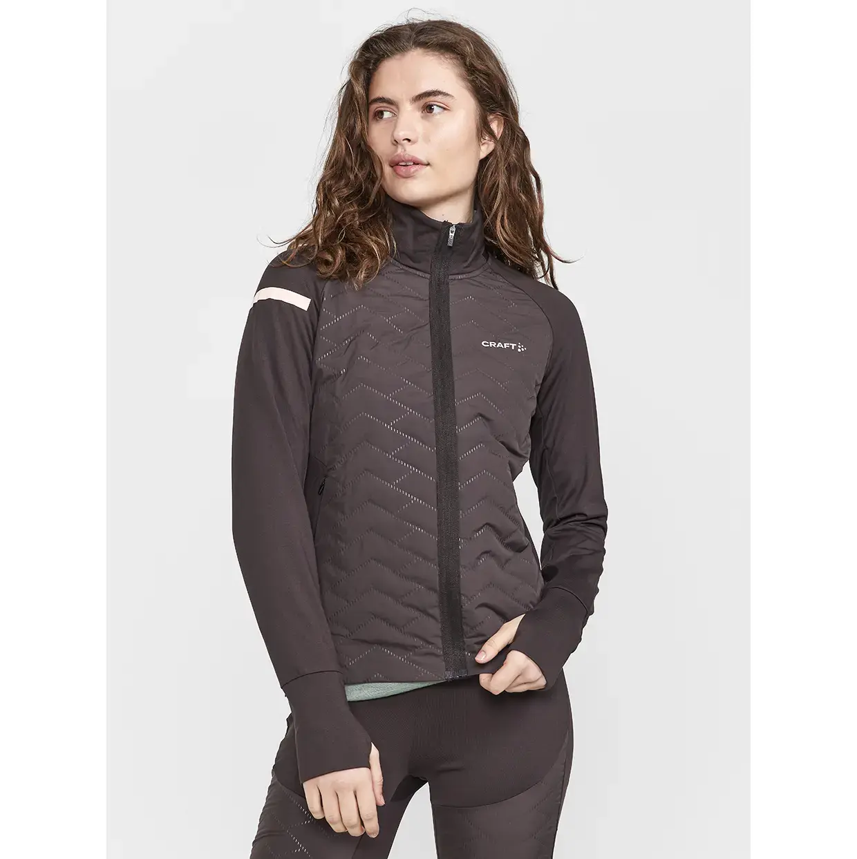 Craft ADV SubZ 3 Hardloopjack Donkerbruin Dames