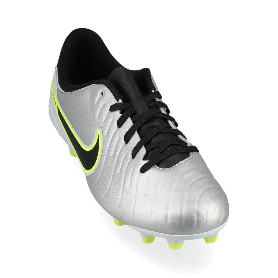 Nike Tiempo Legend 10 Academy MG Mad Voltage - Argenté/Noir/Jaune Fluo Enfant