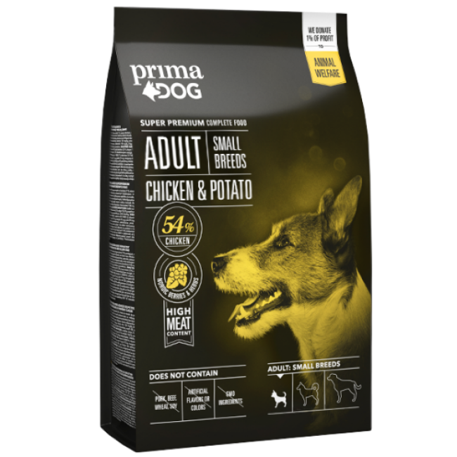 PrimaDog Mini Adult au poulet pour chien de petite race