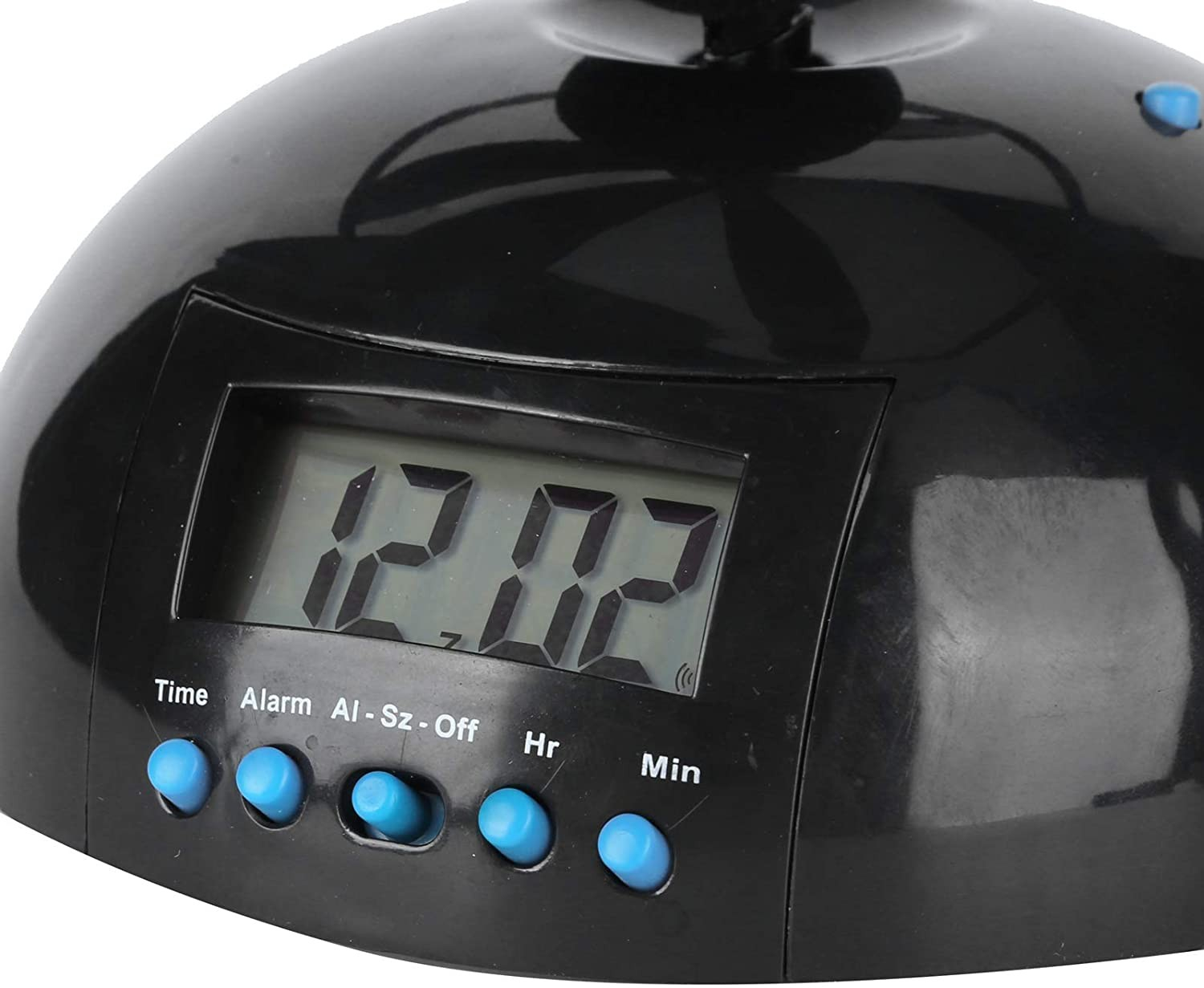 Flyaway Digitaler Fliegender Wecker Hubschrauberuhr mit Propeller und LCD Bildschirm   Hintergrundbeleuchtung (Batteriebetrieben) - Schwarz