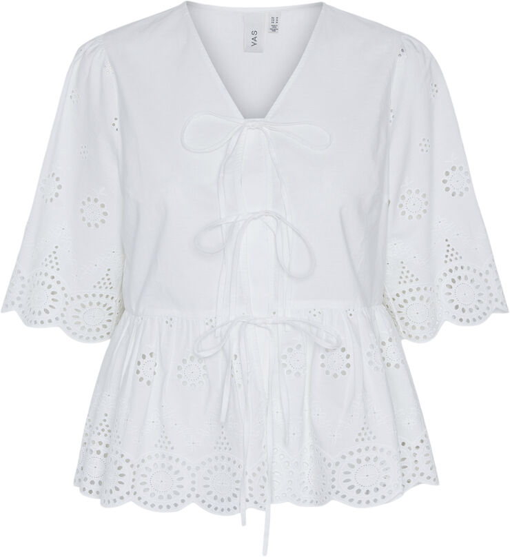 YAS YASCORNELIA 2/4 TIE TOP S. - PB Grøn
