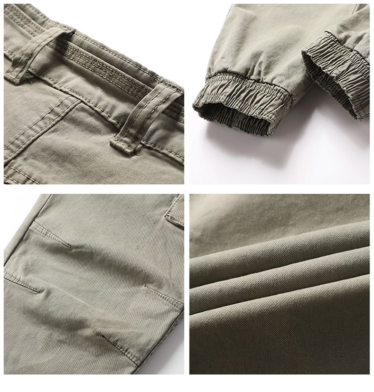 Lefitt - Mid Rise Plain Slim Fit Broek