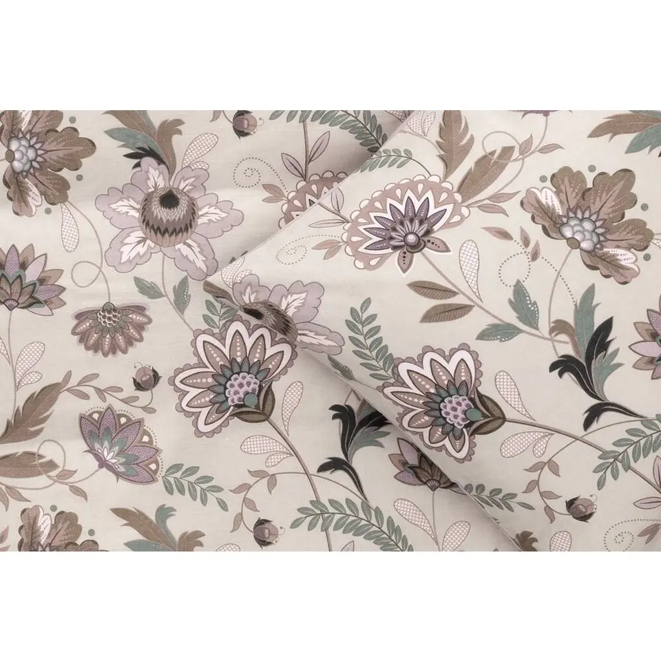 Dekbedovertrek Lina - beige/roze - 200x200/220 cm
