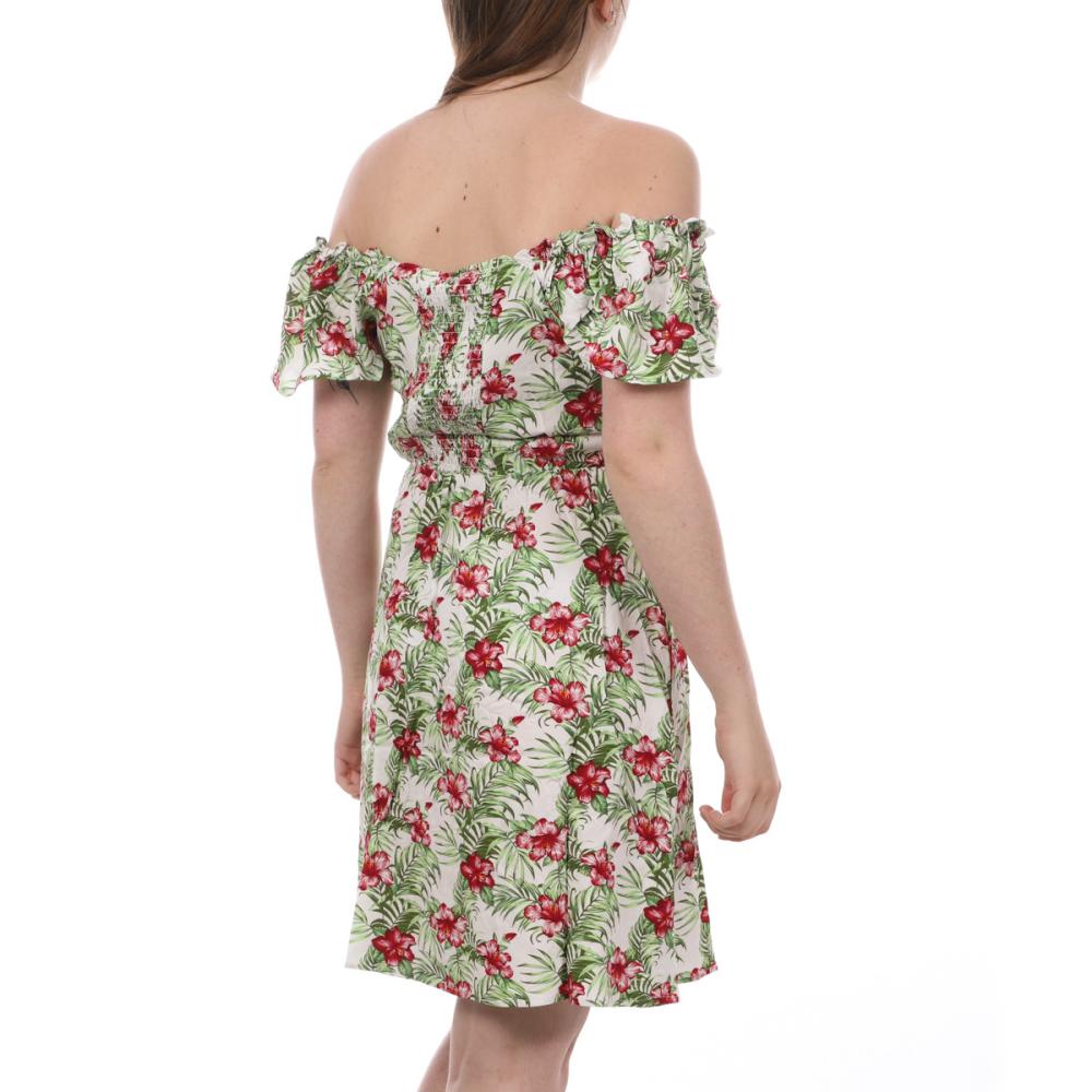 Vero Moda Robe Blanche/Verte Femme Vero Moda Easy