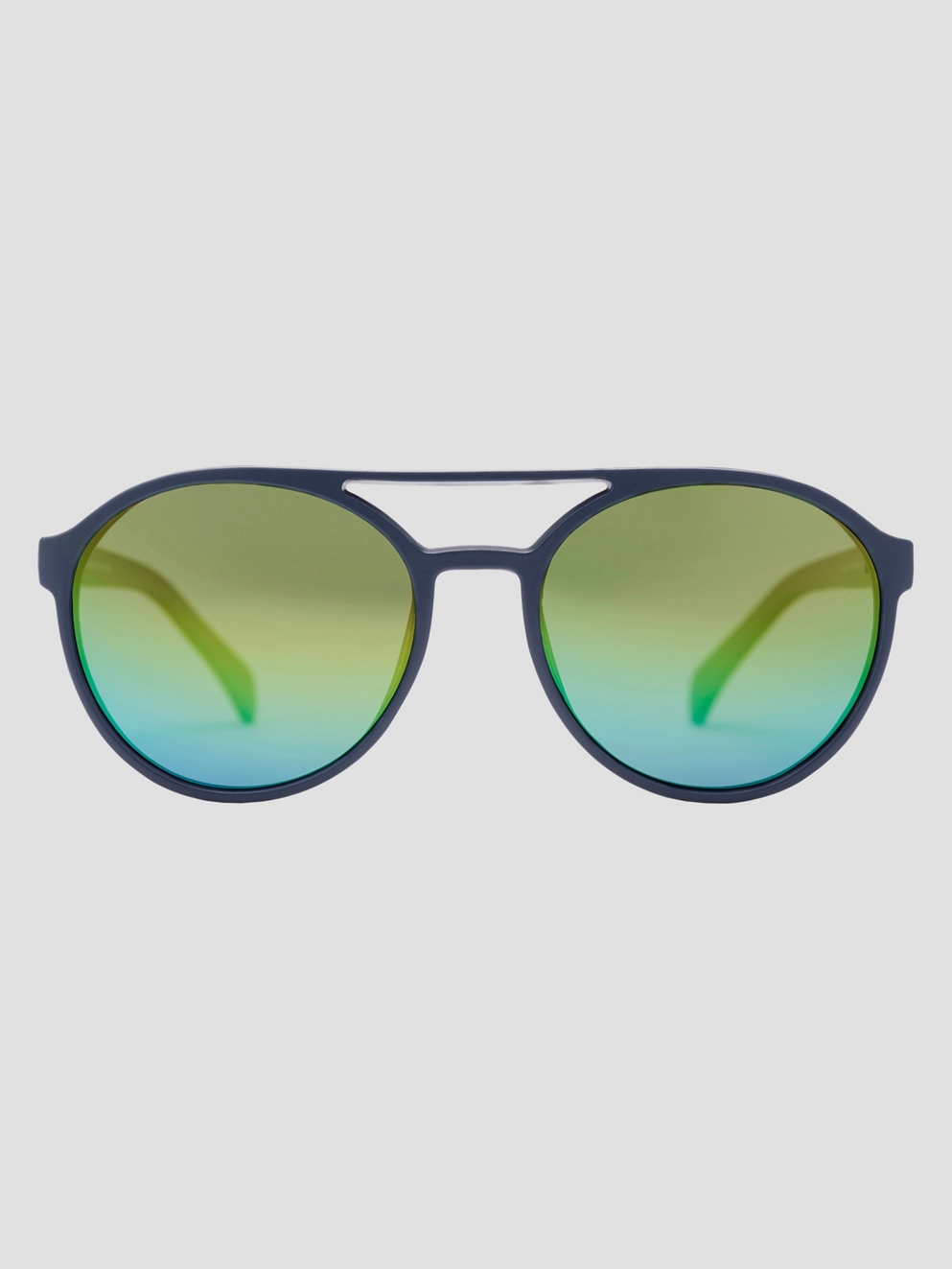 CHPO Rickard Navy Sunglasses rainbow mirror