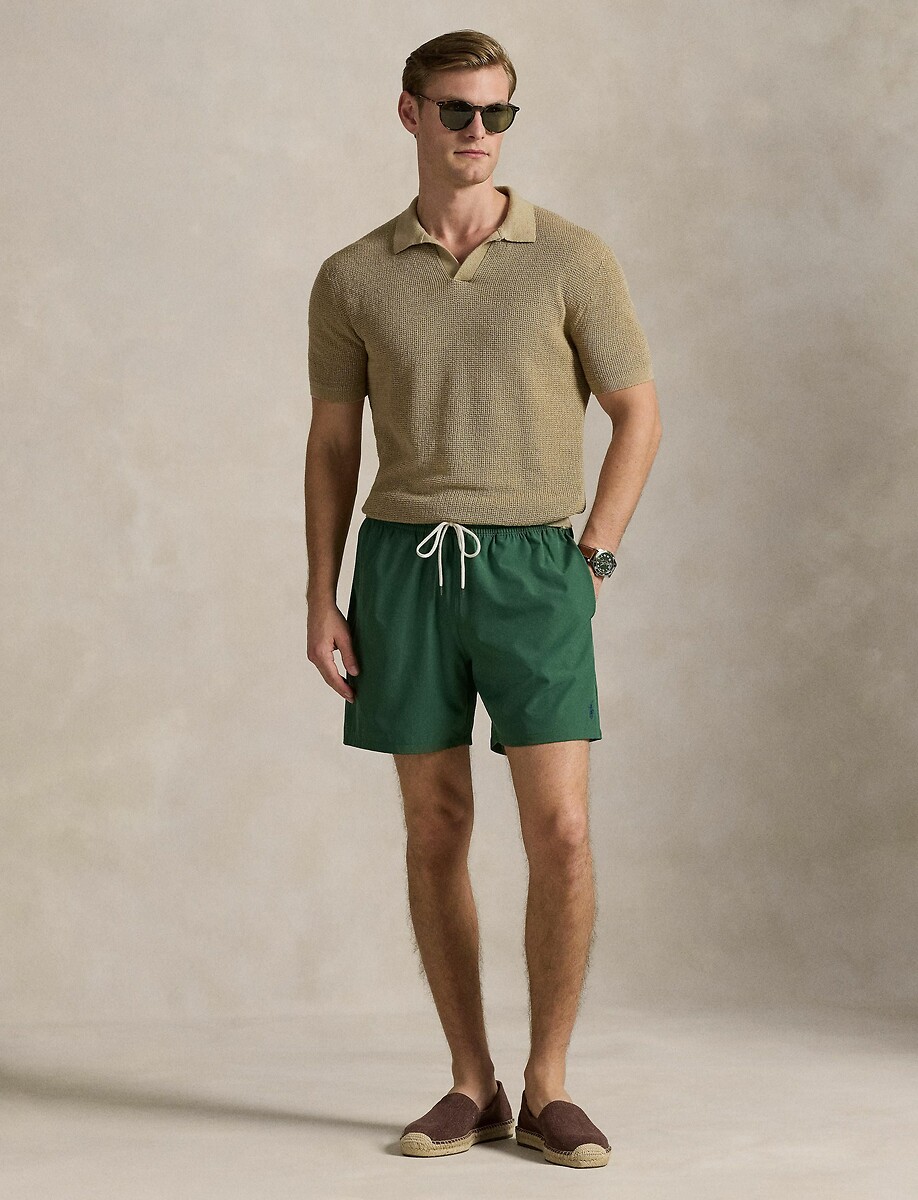 POLO RALPH LAUREN<br>Calções de banho com logotipo bordado