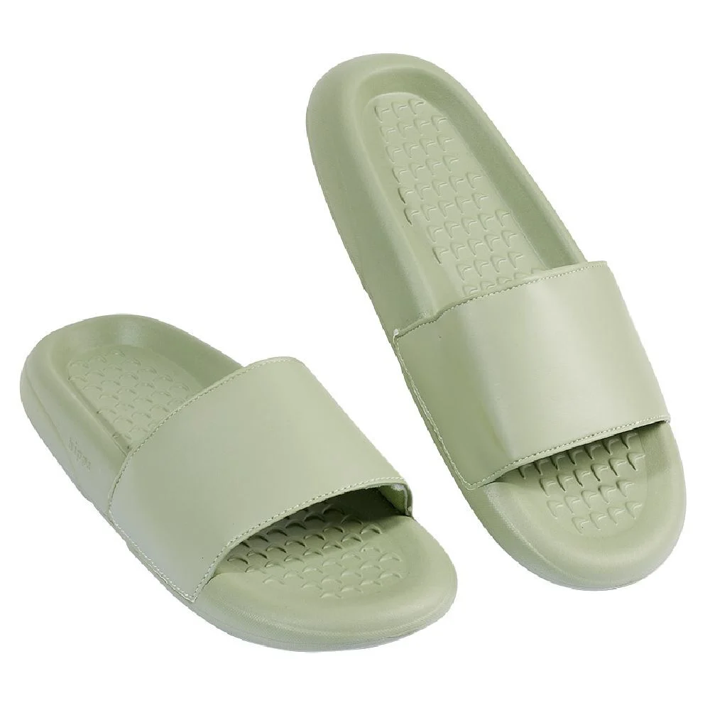Sandales claquettes plastique vert uni T40/41